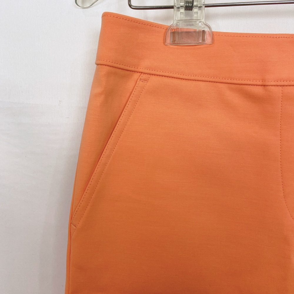 TORY BURCH Bermuda Shorts in Peach Orange Flat Front Size 0 - Picture 7 of 8